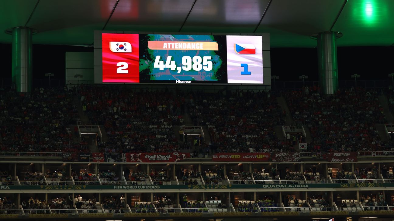 FIFA为世界杯韩国对捷克上座数据辩护，现场空座引争议